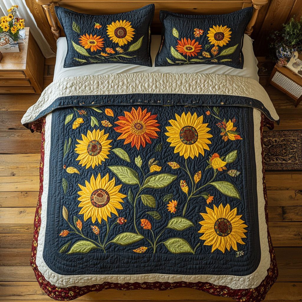 Sunflower WX1302496CL Quilted Bedding Set