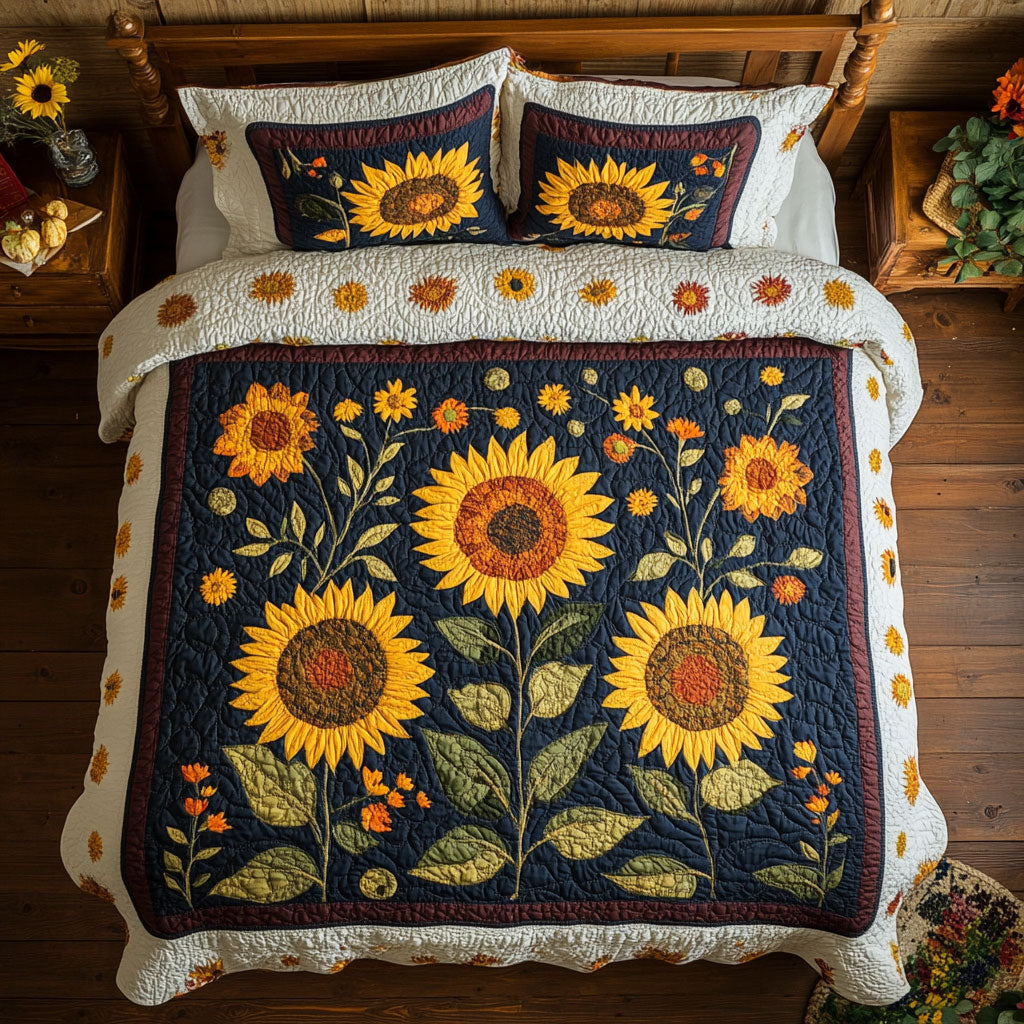 Sunflower WX1302498CL Quilted Bedding Set