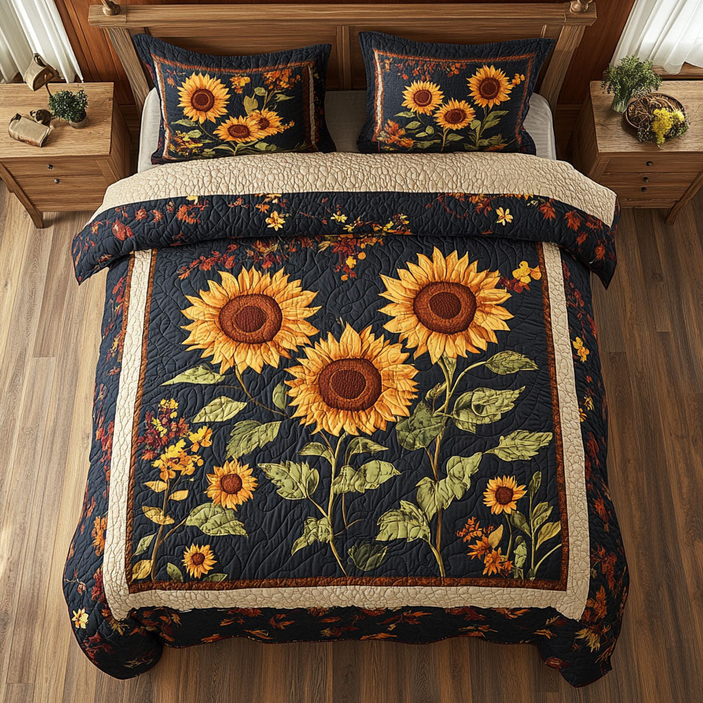 Sunflower WX1302499CL Quilted Bedding Set