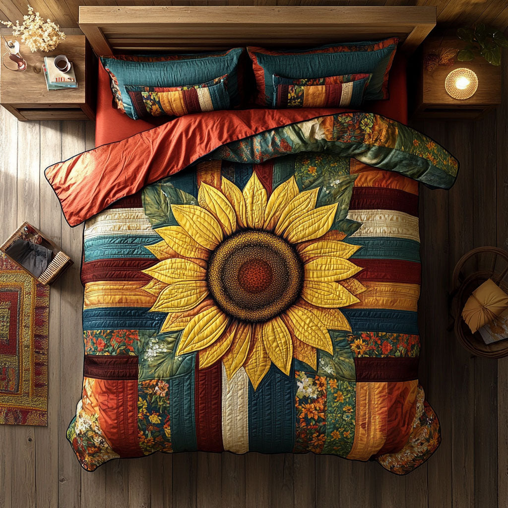 Sunflower WX1302501CL Quilted Bedding Set