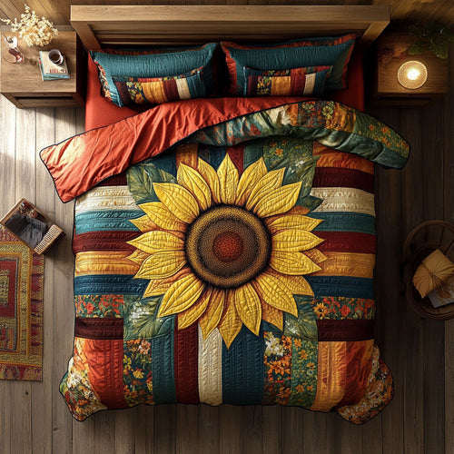 Sunflower WX1302501CL Quilted Bedding Set