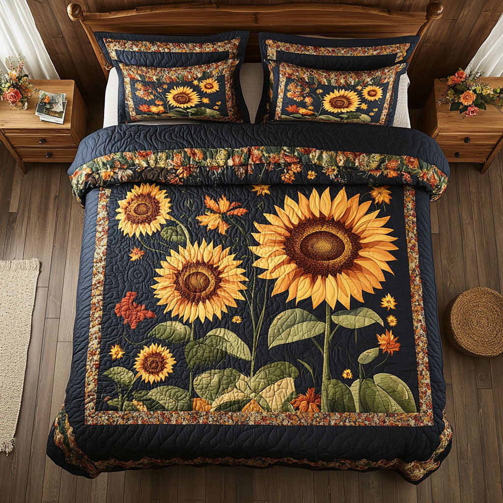 Sunflower WX1302504CL Quilted Bedding Set