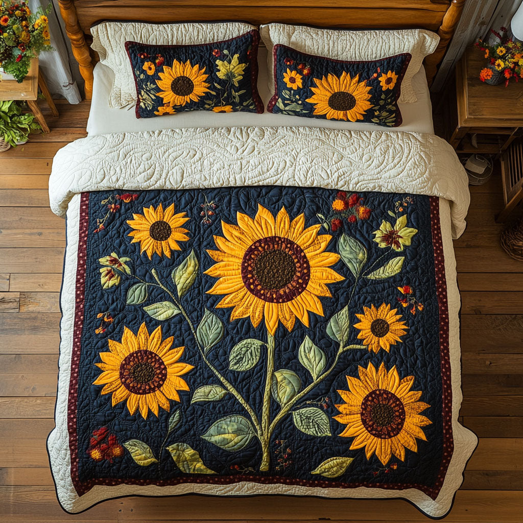 Sunflower WX1302506CL Quilted Bedding Set