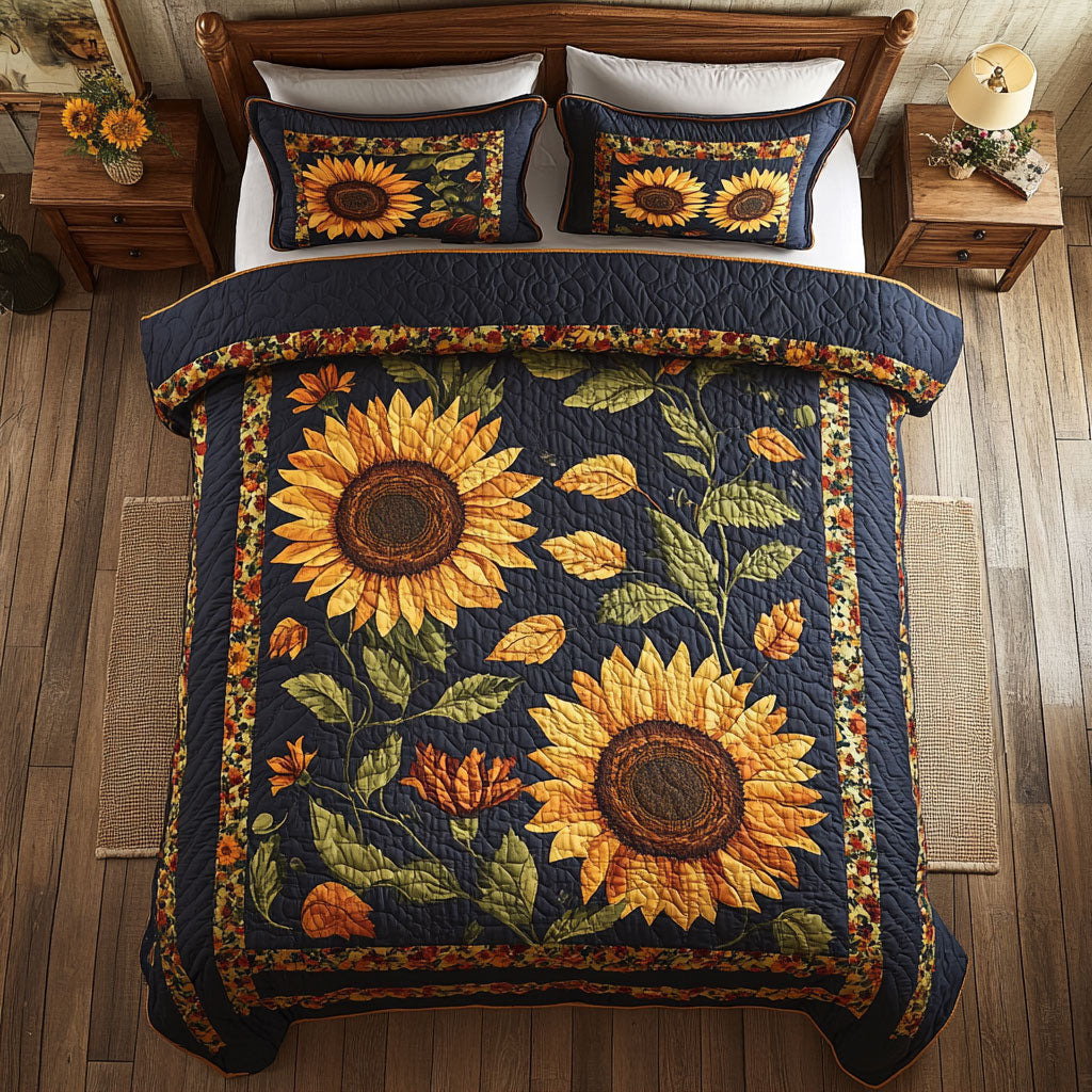 Sunflower WX1302507CL Quilted Bedding Set