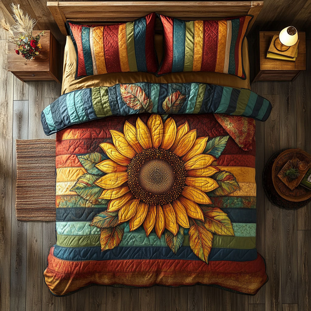 Sunflower WX1302508CL Quilted Bedding Set