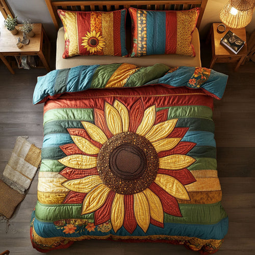 Sunflower WX1002058CL Quilted Bedding Set