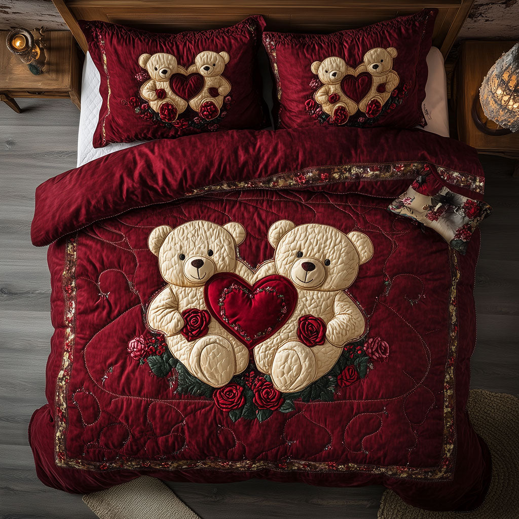 Teddy Bear Valentine WX0702190CL Duvet Cover Set