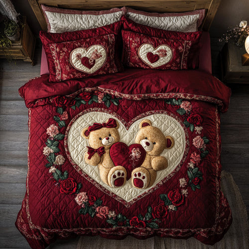 Teddy Bear Valentine WX9792189CL Duvet Cover Set