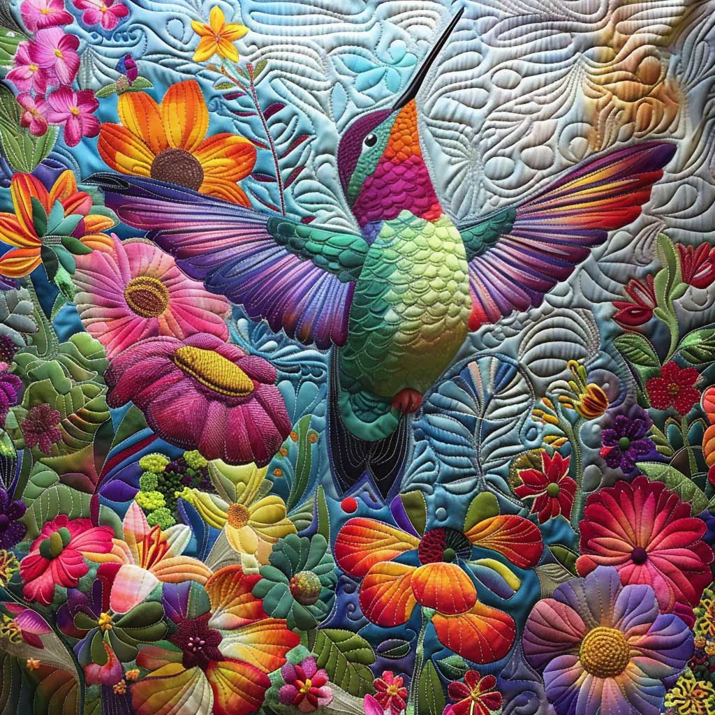 Twinkle Hummingbird WM2408052CL Quilt Blanket