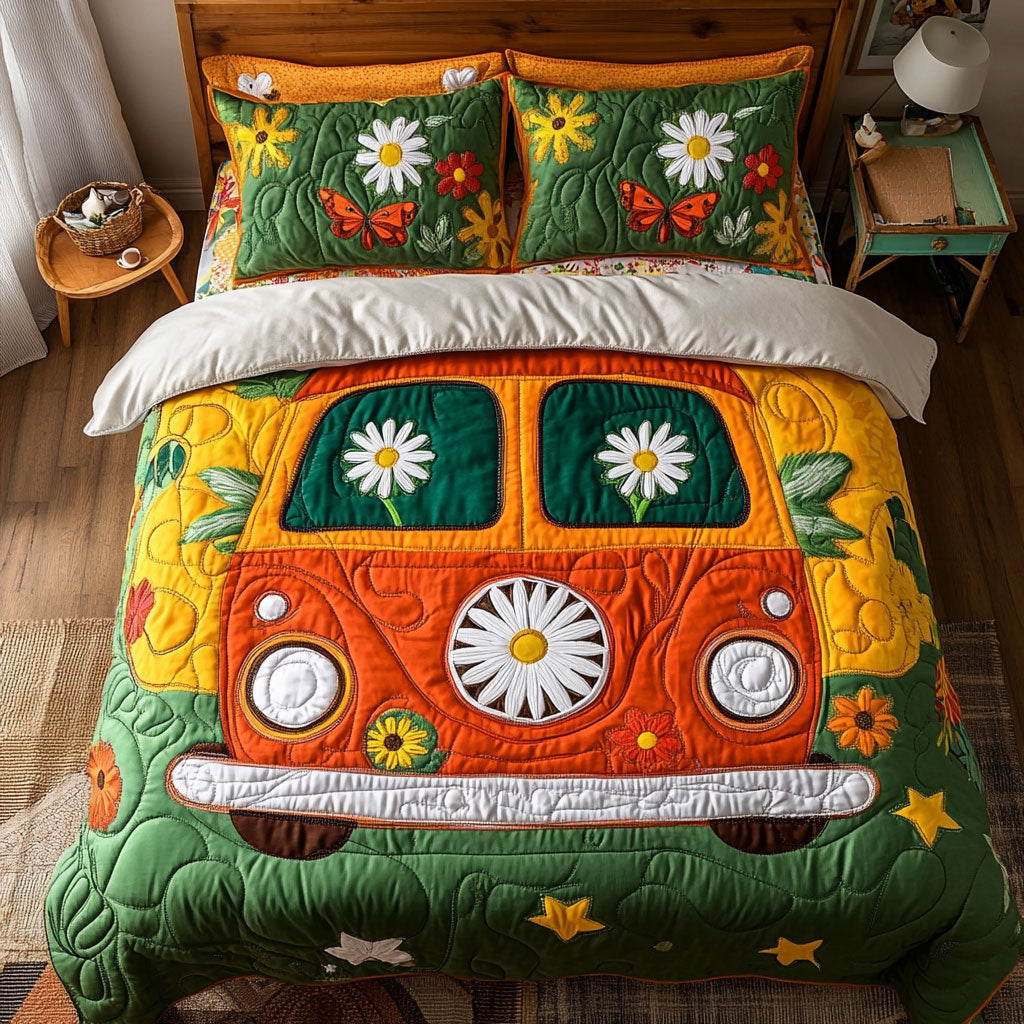 Vibrant Van WX1002070CL Quilted Bedding Set