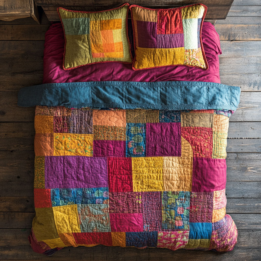 Vintage Patchwork WX1002076CL Quilted Bedding Set