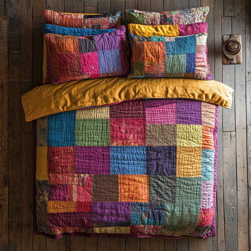 Vintage Patchwork WX1002078CL Quilted Bedding Set