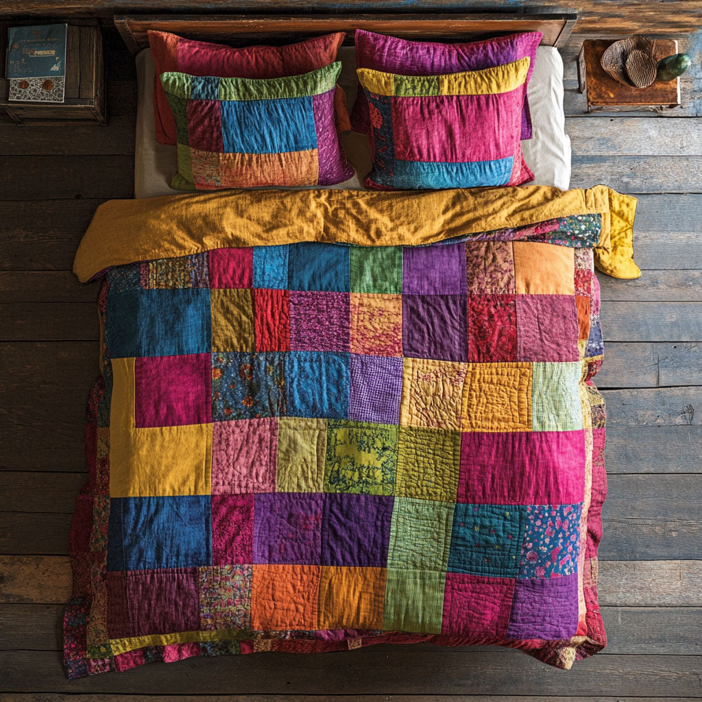 Vintage Patchwork WX1002079CL Quilted Bedding Set