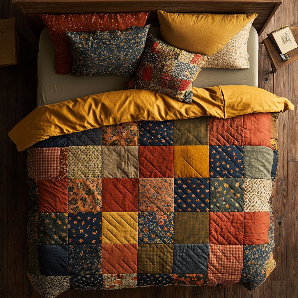 Vintage Patchwork WX2402043CL Quilted Bedding Set