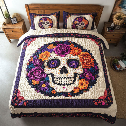 Mystic Skull FLower WY0502085CL Duvet Cover Set