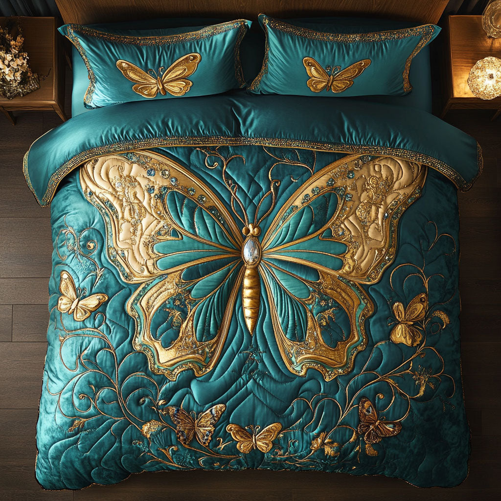 Butterfly WX2702006CL Quilted Bedding Set