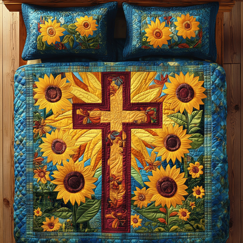 Eternal Sunflowers XR1902004CL Quilted Bedding Set