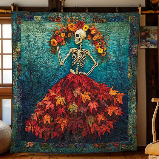 Skeleton Elegance WN1001011CL Quilt Blanket