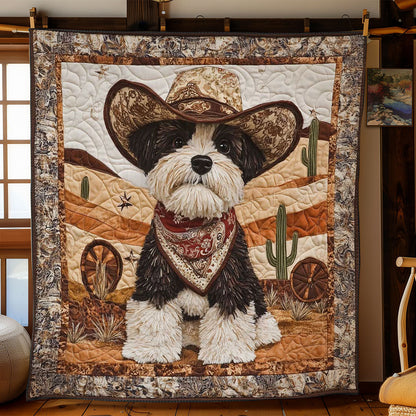 Western Schnauzer WN0901002CL Quilt Blanket
