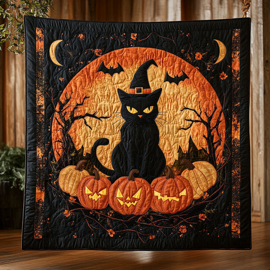 Mystic Night Cat CW1109055CL Quilt Blanket