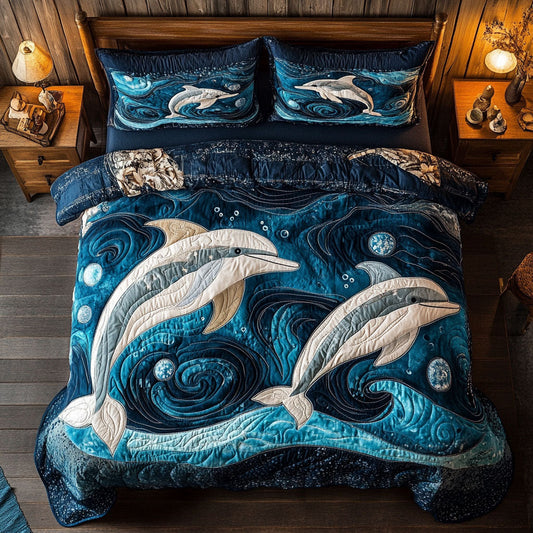 Couple Dolphin WY2301004CL Duvet Cover Set