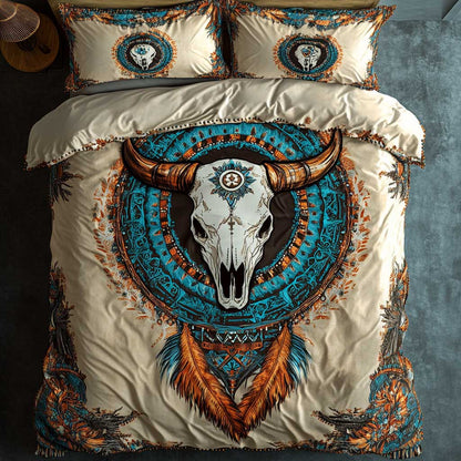 Spirit Buffalo Skull WN1202024CL Quilted Bedding Set