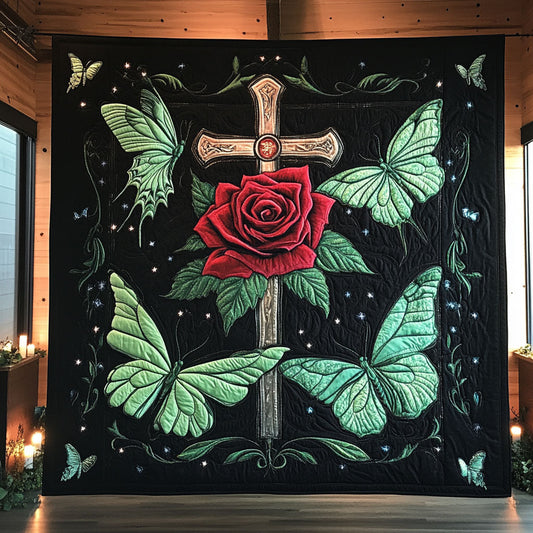 Faith Wing Rose CW0910004CL Quilt Blanket