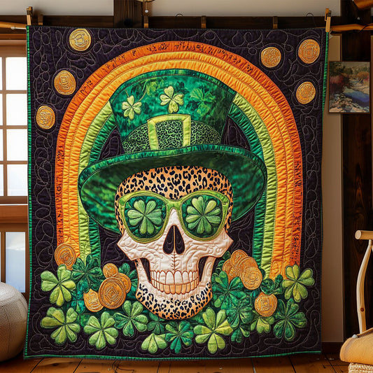 Irish Luck Skull WN0701052CL Quilt Blanket