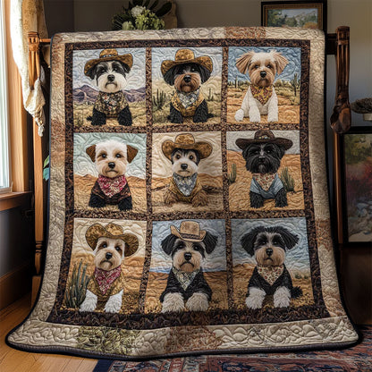 Buckaroo Schnauzer WN0901008CL Quilt Blanket