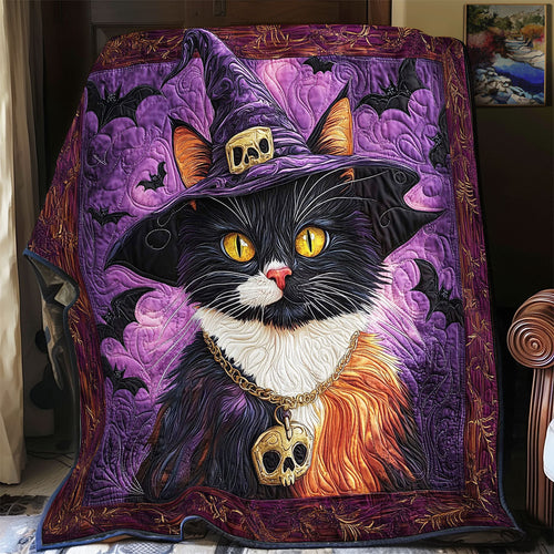 Witch Cat WY0901069CL Quilt Blanket