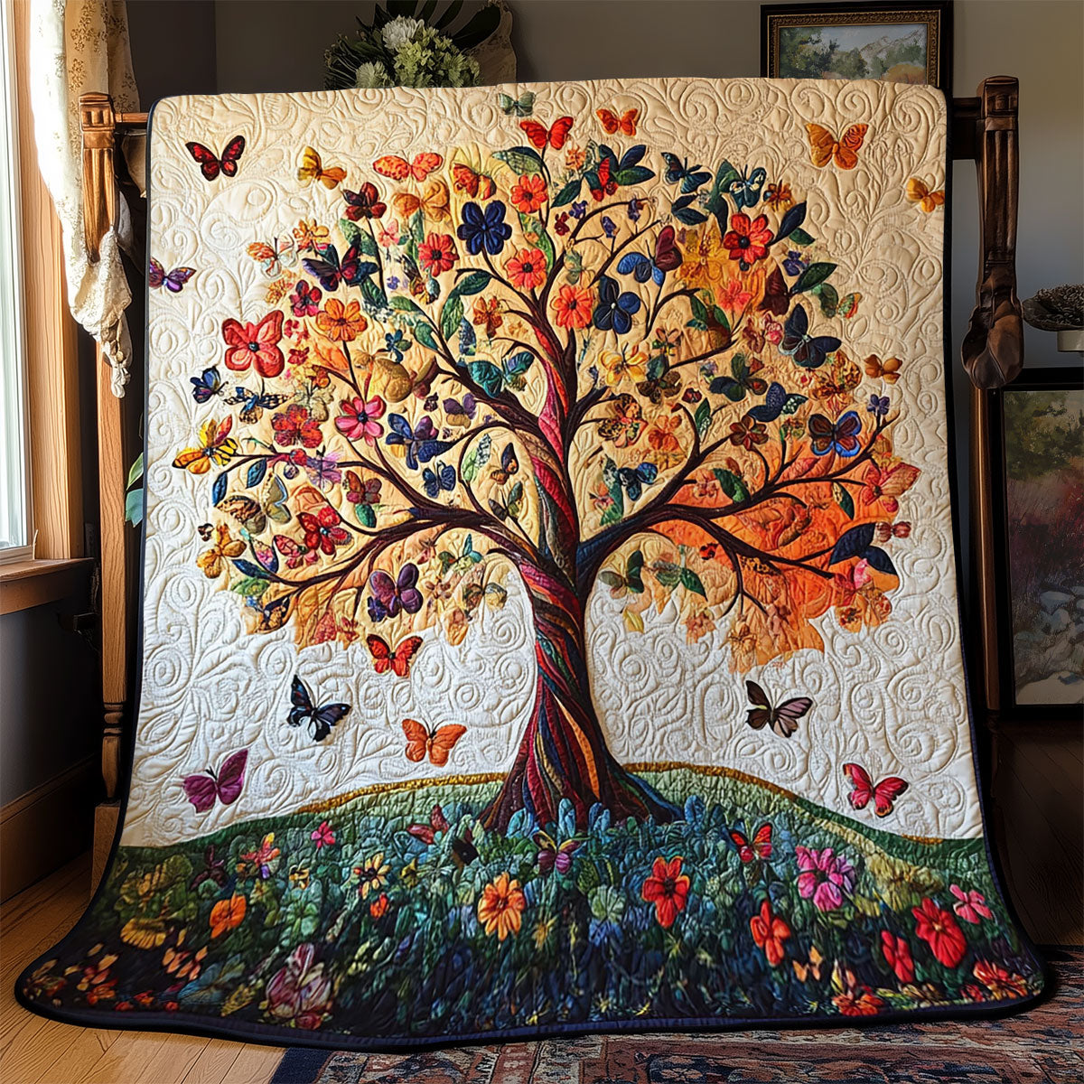 Butterfly Tree Of Life WJ1601003CL Quilt Blanket