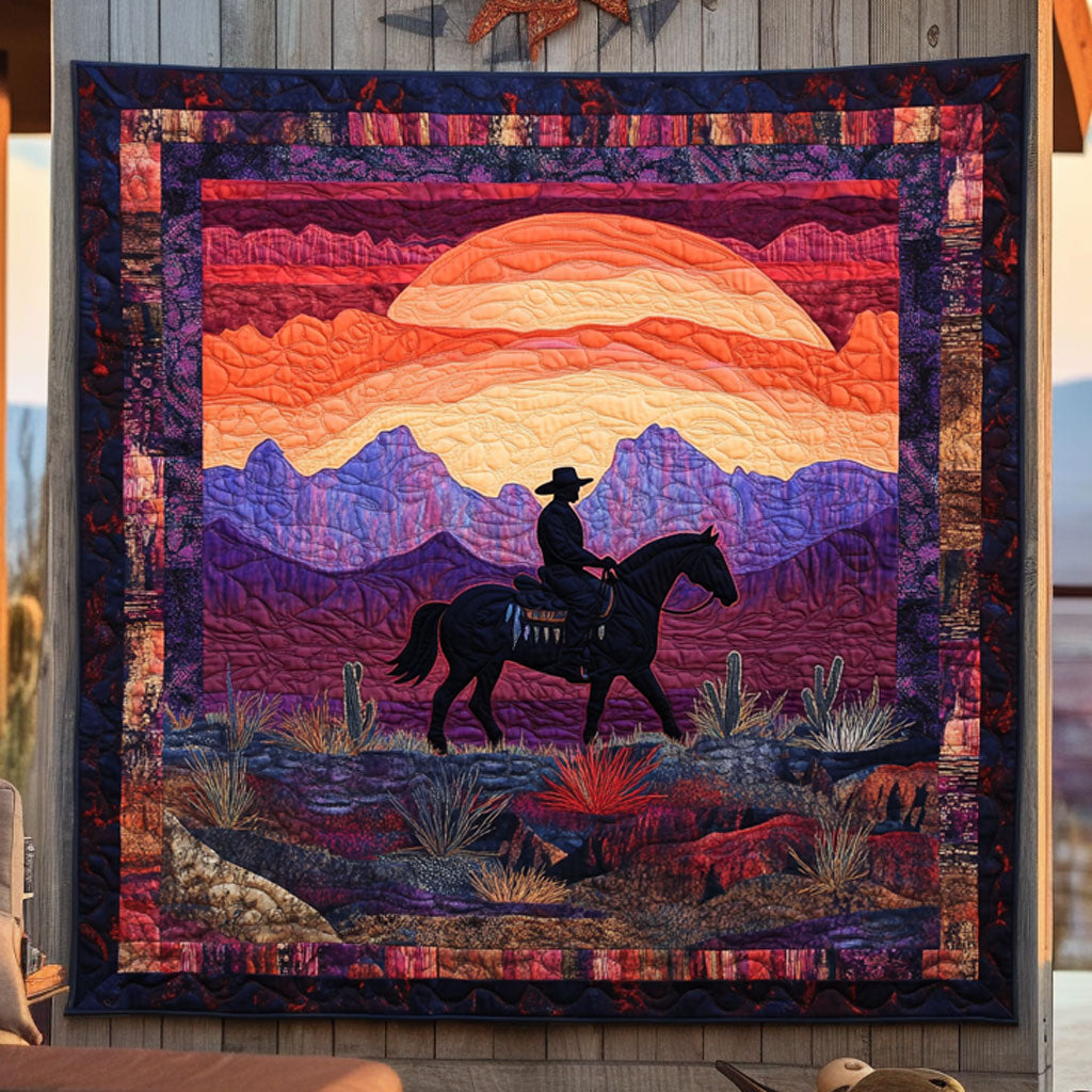 Prairie Sky Cowboy WN0110043CL Quilt Blanket