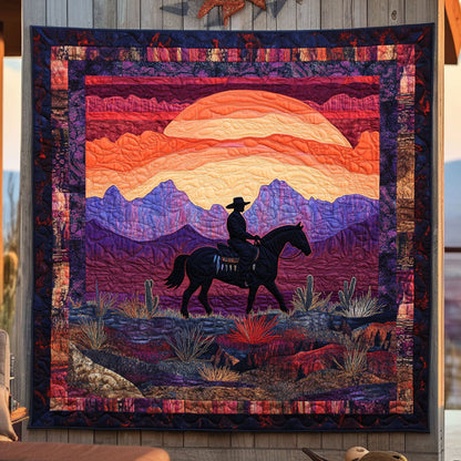 Prairie Sky Cowboy WN0110043CL Quilt Blanket