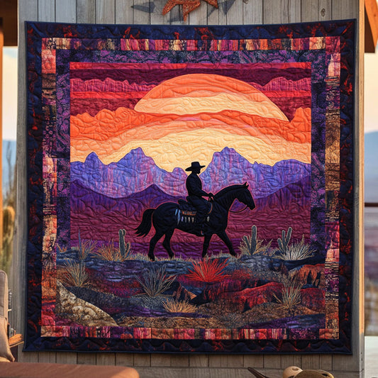Prairie Sky Cowboy WN0110043CL Quilt Blanket