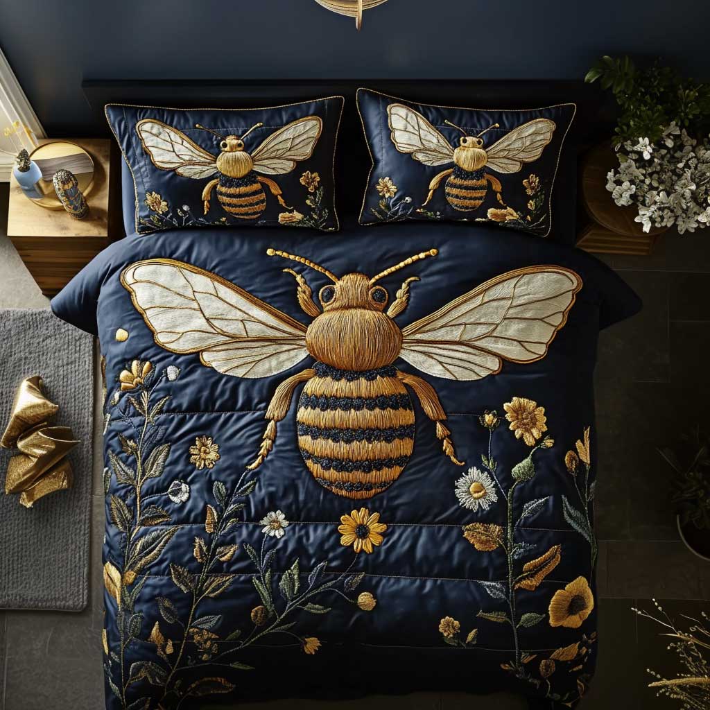 Honey Bee WN1202013CL Quilted Bedding Set