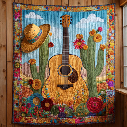 Desert Guitar CW2708051CL Quilt Blanket