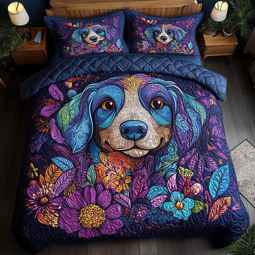 Dachshund Color WT2402019CL Quilted Bedding Set