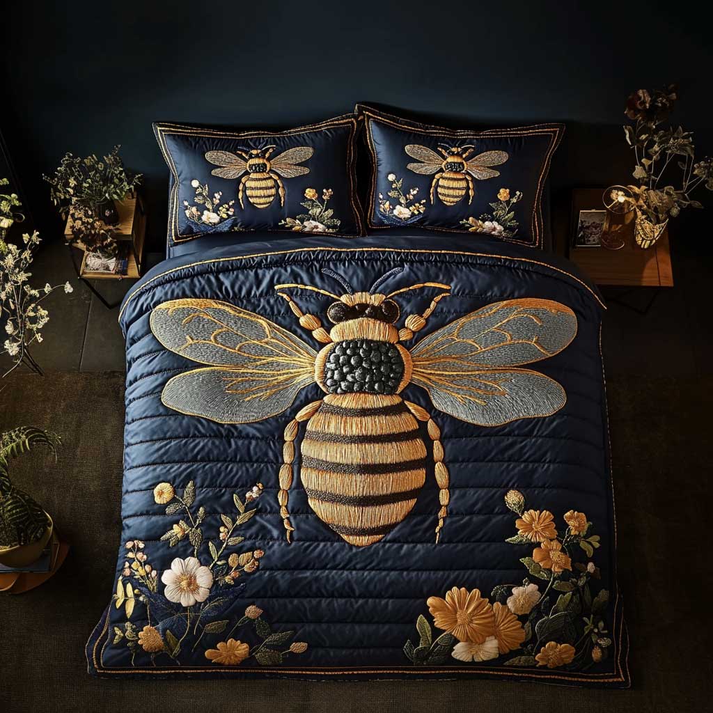 Mystic Bee WN1202015CL Quilted Bedding Set