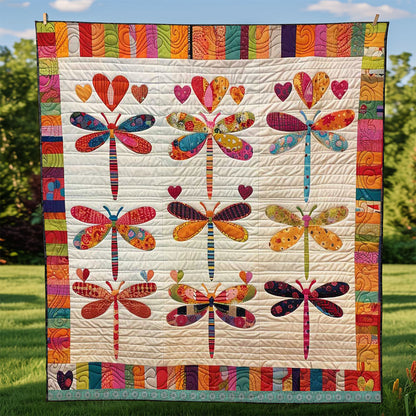 Patchwork Dragonfly WJ1109006CL Quilt Blanket