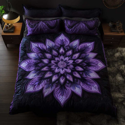 Moonlight Flower WN1702044CL Quilted Bedding Set
