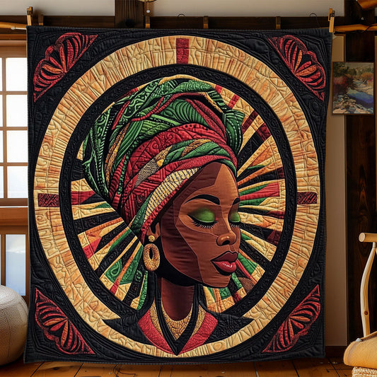 Abstarct African Women Portrait WY0503082CL Quilt Blanket