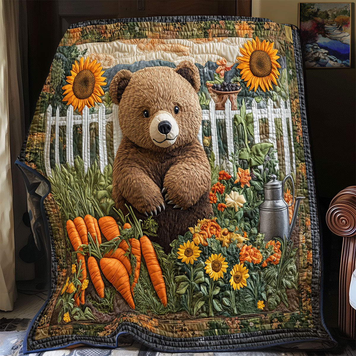 Adorable Bear Cub CP0406061CL Quilt Blanket