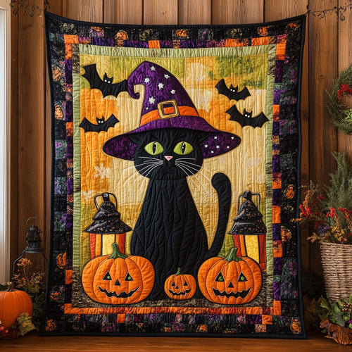 Halloween Cat CW1109046CL Quilt Blanket