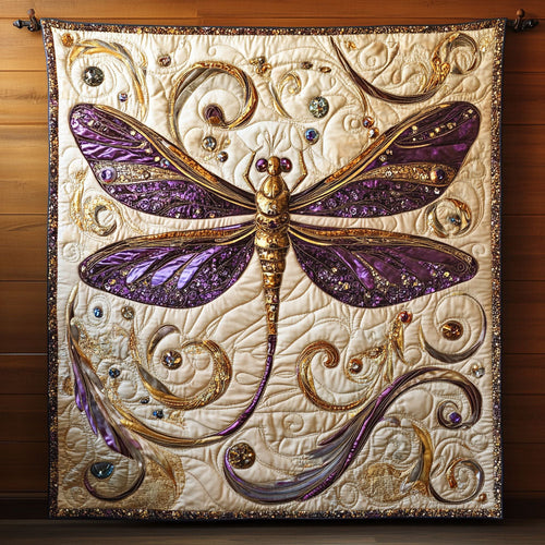 Dreamy Dragonfly CW3004095CL Quilt Blanket