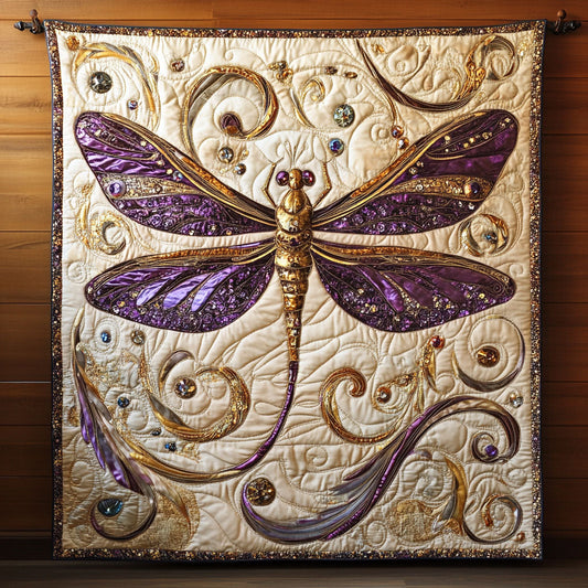 Dreamy Dragonfly CW3004095CL Quilt Blanket