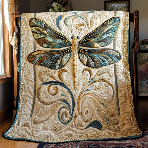 Harmony Dragonfly WX2702098CL Quilt Blanket