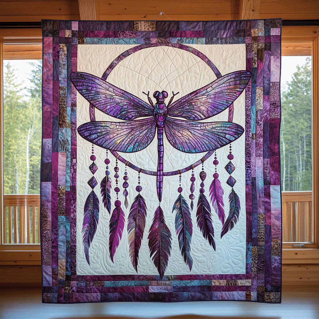 Dragonfly Glow CW0210032CL Quilt Blanket