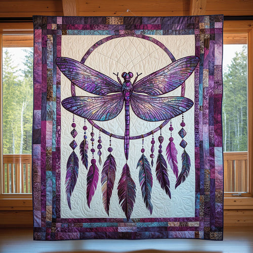 Dragonfly Glow CW0210032CL Quilt Blanket