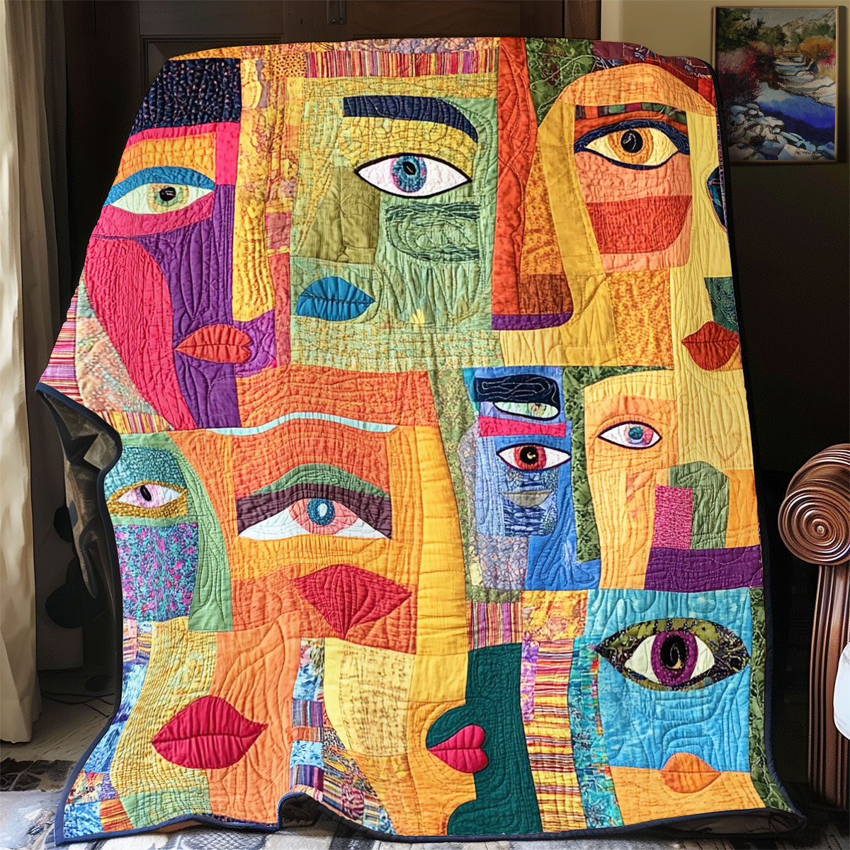 Abstract Gaze YR2901010CL Quilt Blanket