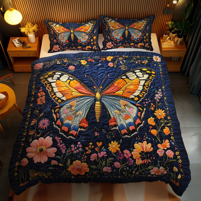 Blossom Butterfly WN1002048CL Quilted Bedding Set